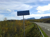 Bilingual road sign
