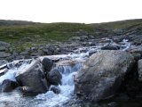 Waterfall at Rvejvrre, Kvikkjokksfjllen